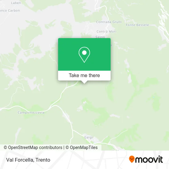 Val Forcella map