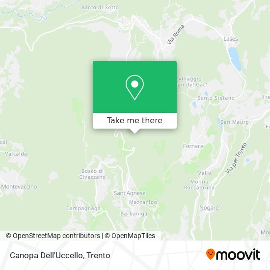Canopa Dell'Uccello map