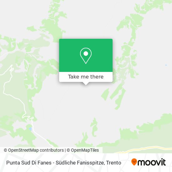 Punta Sud Di Fanes - Südliche Fanisspitze map