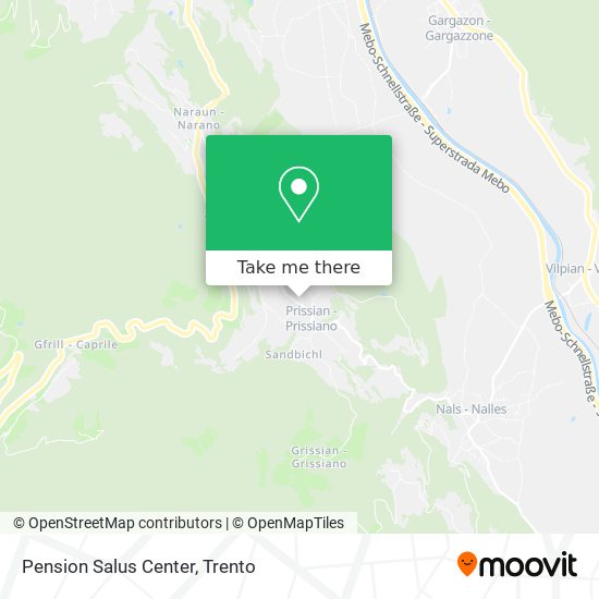 Pension Salus Center map