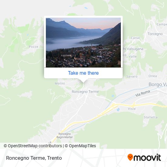 Roncegno Terme map