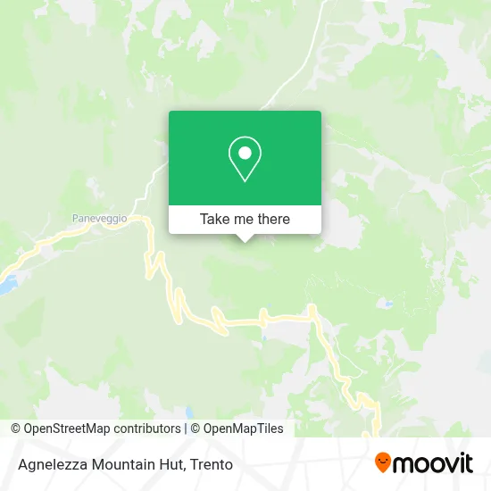 Agnelezza Mountain Hut map