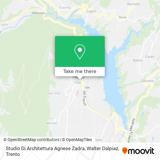 Studio Di Architettura Agnese Zadra, Walter Dalpiaz map