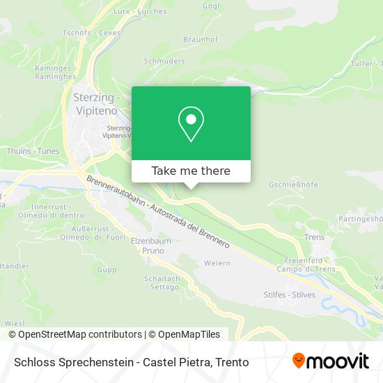 Schloss Sprechenstein - Castel Pietra map