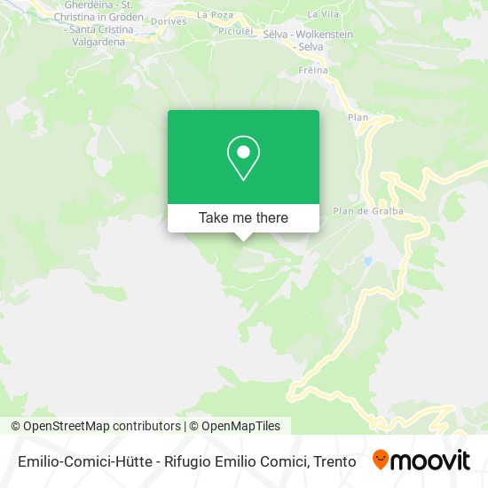 Emilio-Comici-Hütte - Rifugio Emilio Comici map