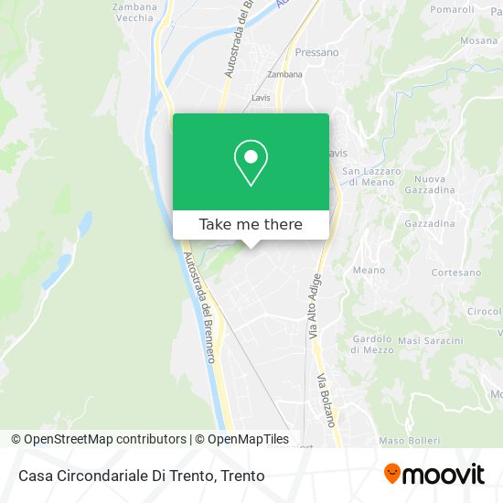 Casa Circondariale Di Trento map
