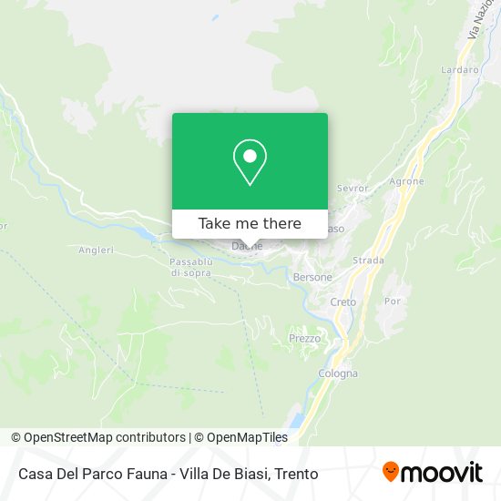 Casa Del Parco Fauna - Villa De Biasi map