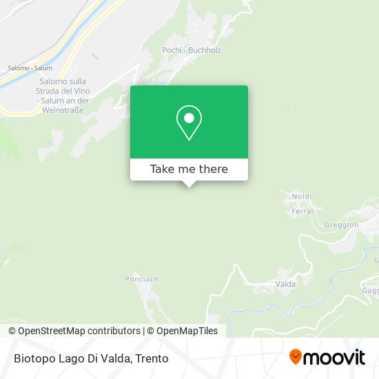 Biotopo Lago Di Valda map