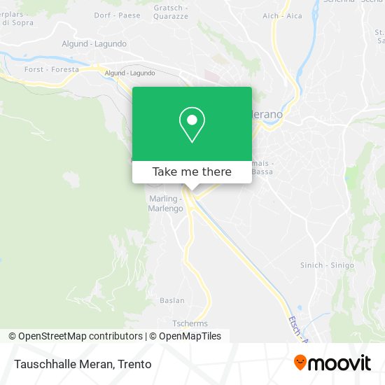 Tauschhalle Meran map