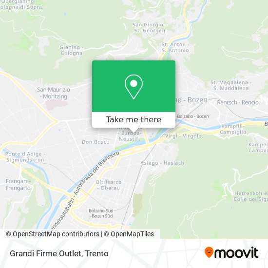 Grandi Firme Outlet map