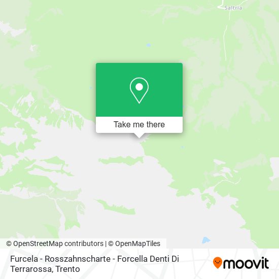 Furcela - Rosszahnscharte - Forcella Denti Di Terrarossa map