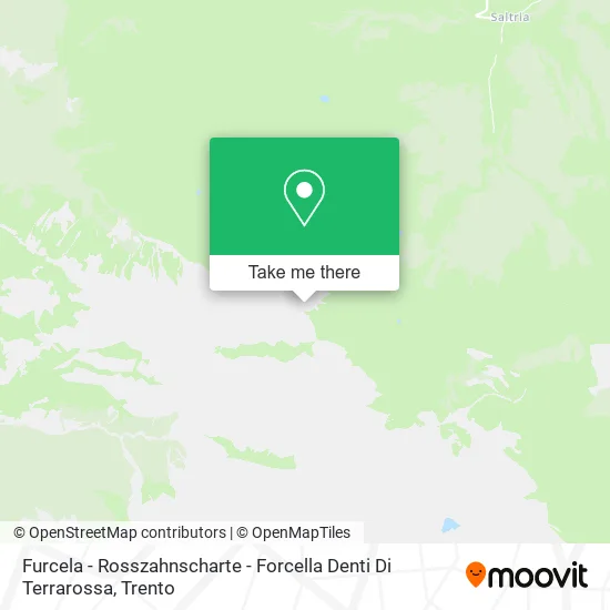 Furcela - Rosszahnscharte - Forcella Denti Di Terrarossa map