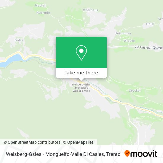 Welsberg-Gsies - Monguelfo-Valle Di Casies map