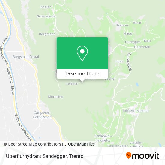 Überflurhydrant Sandegger map