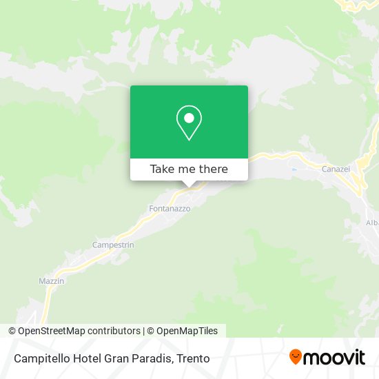 Campitello Hotel Gran Paradis map