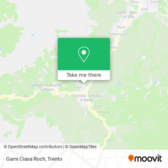 Garni Ciasa Roch map