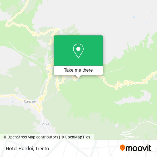 Hotel Pordoi map