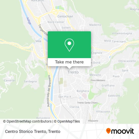 Centro Storico Trento map