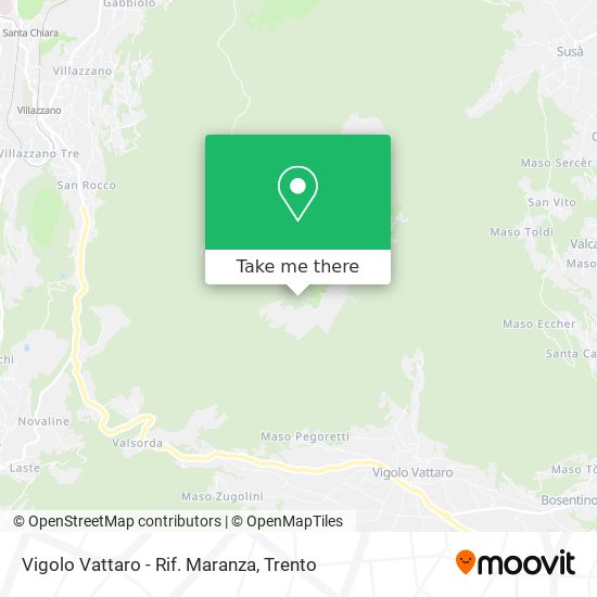 Vigolo Vattaro - Rif. Maranza map
