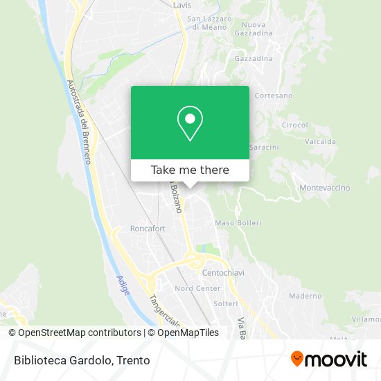 Biblioteca Gardolo map