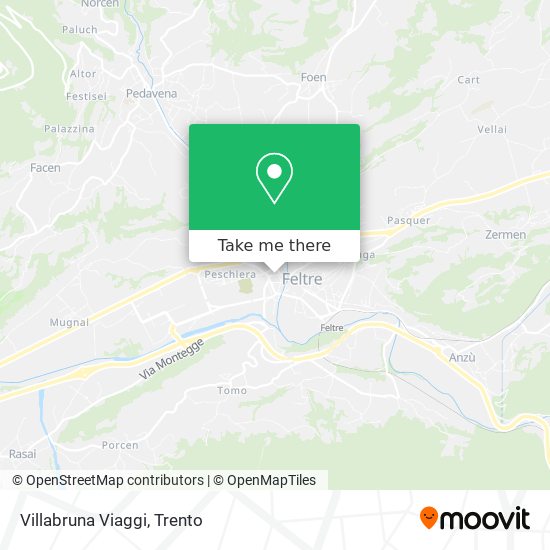 Villabruna Viaggi map