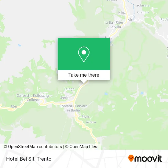 Hotel Bel Sit map