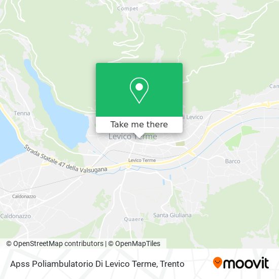 Apss Poliambulatorio Di Levico Terme map