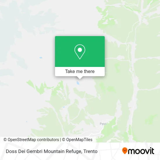 Doss Dei Gembri Mountain Refuge map