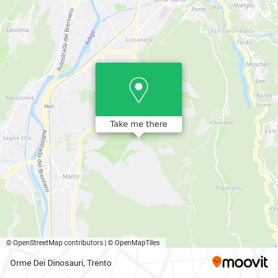 Orme Dei Dinosauri map