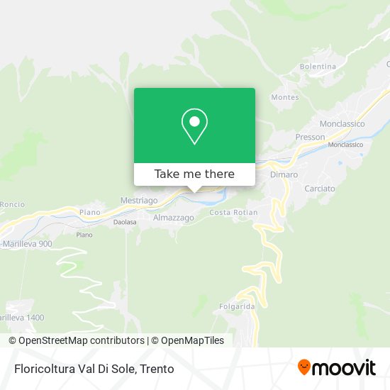 Floricoltura Val Di Sole map