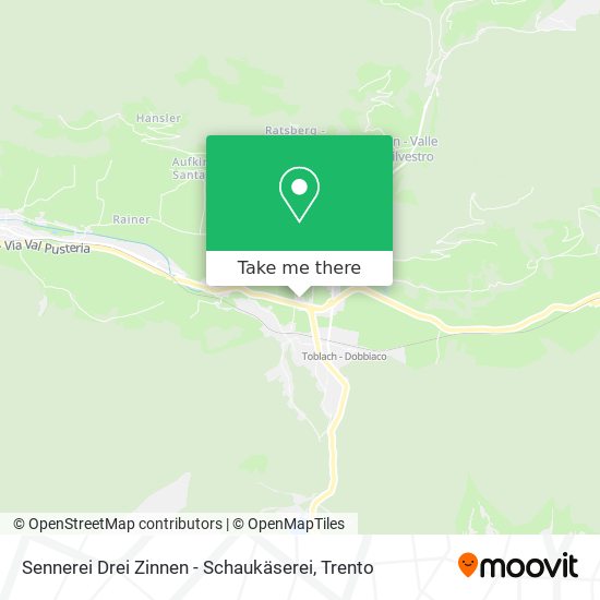 Sennerei Drei Zinnen - Schaukäserei map