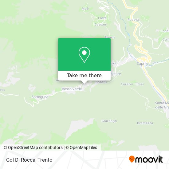 Col Di Rocca map