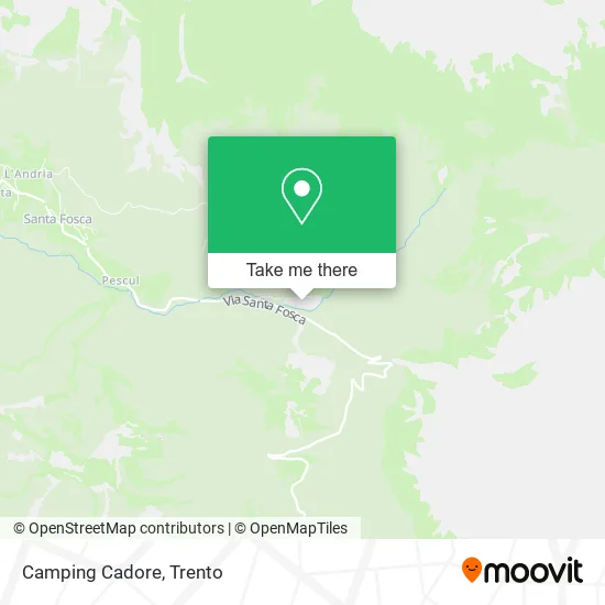 Cadore Camping map