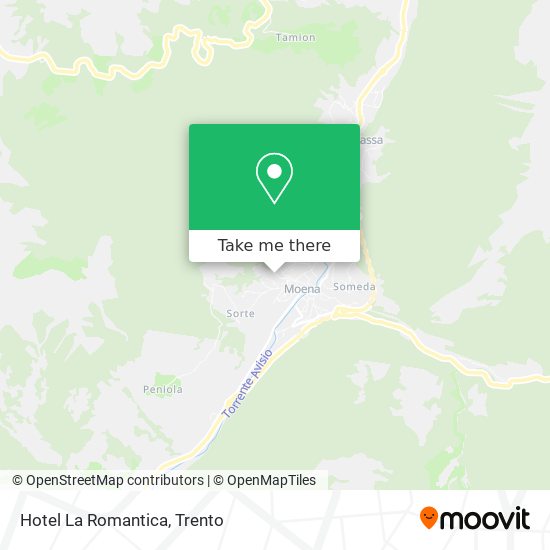 Hotel La Romantica map