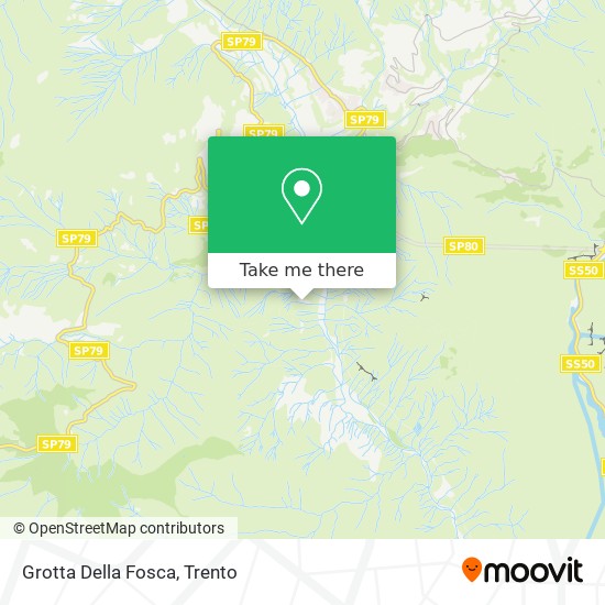 Grotta Della Fosca map