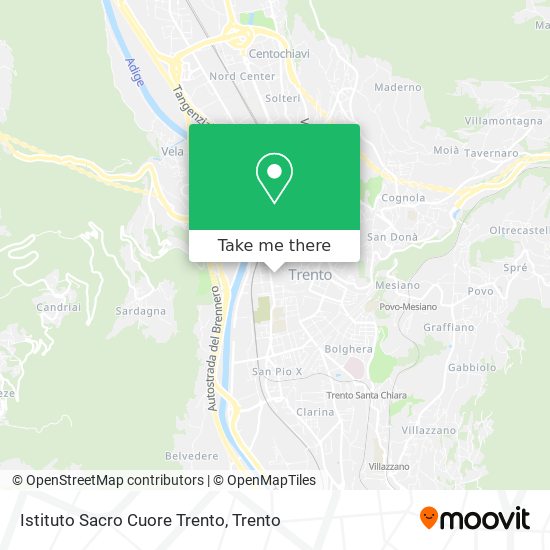 Istituto Sacro Cuore Trento map