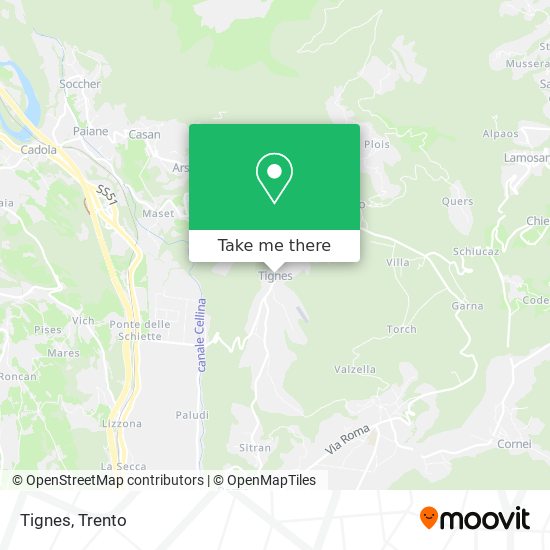 Tignes map