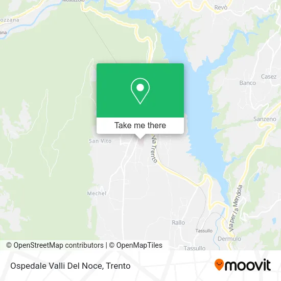 Ospedale Valli Del Noce map