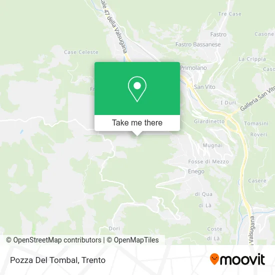 Pozza del Tombal map