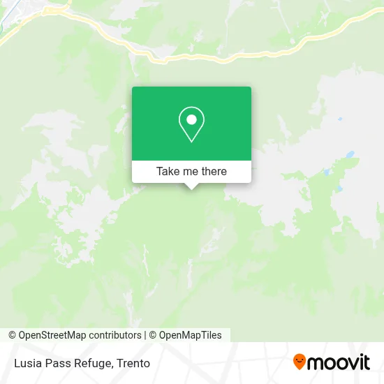 Lusia Pass Refuge map