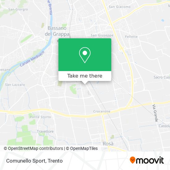 Comunello Sport map