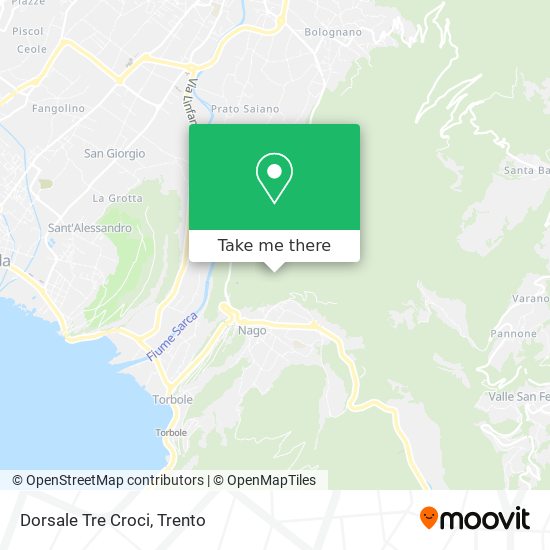 Dorsale Tre Croci map