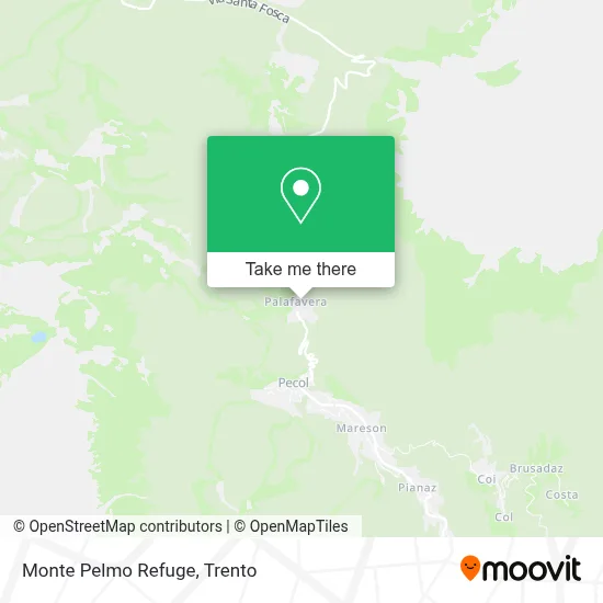 Monte Pelmo Refuge map