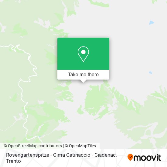 Rosengartenspitze - Cima Catinaccio - Ciadenac map