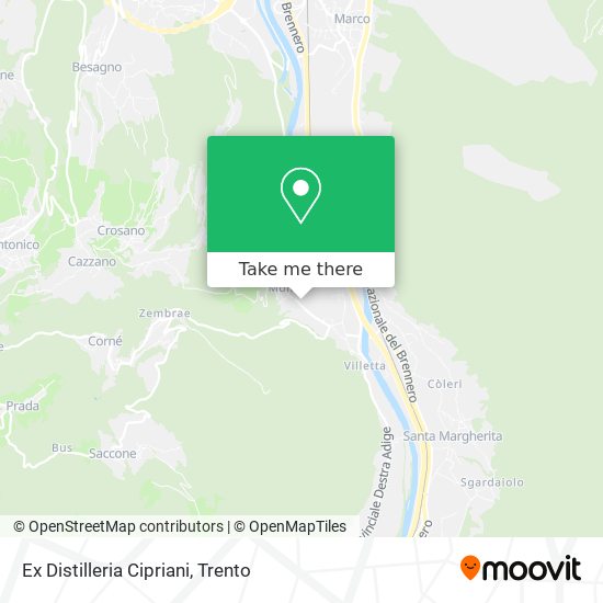 Ex Distilleria Cipriani map
