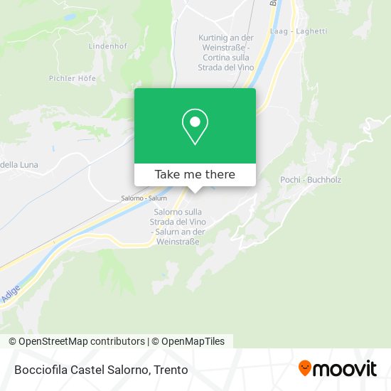 Bocciofila Castel Salorno map