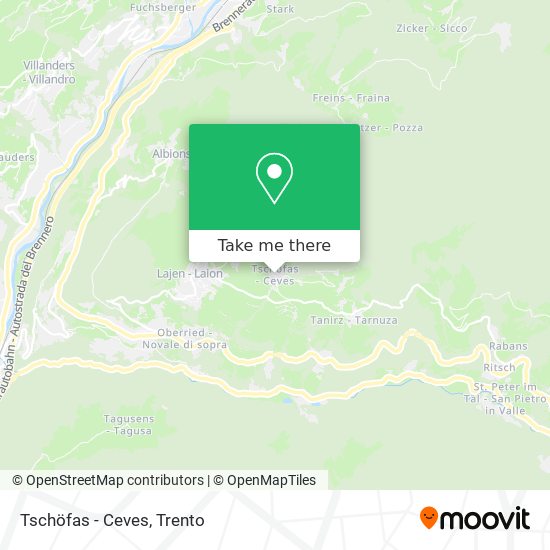 Tschöfas - Ceves map