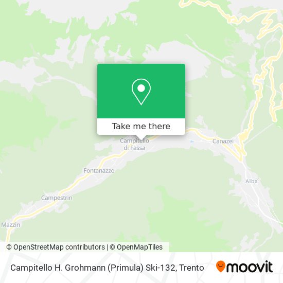 Campitello H. Grohmann (Primula) Ski-132 map
