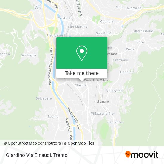 Giardino Via Einaudi map