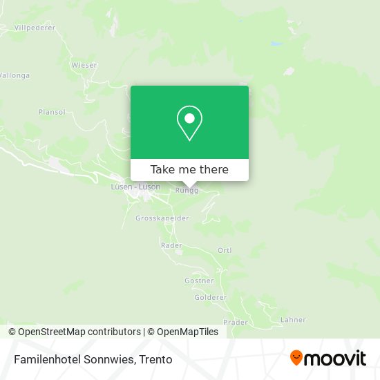 Familenhotel Sonnwies map